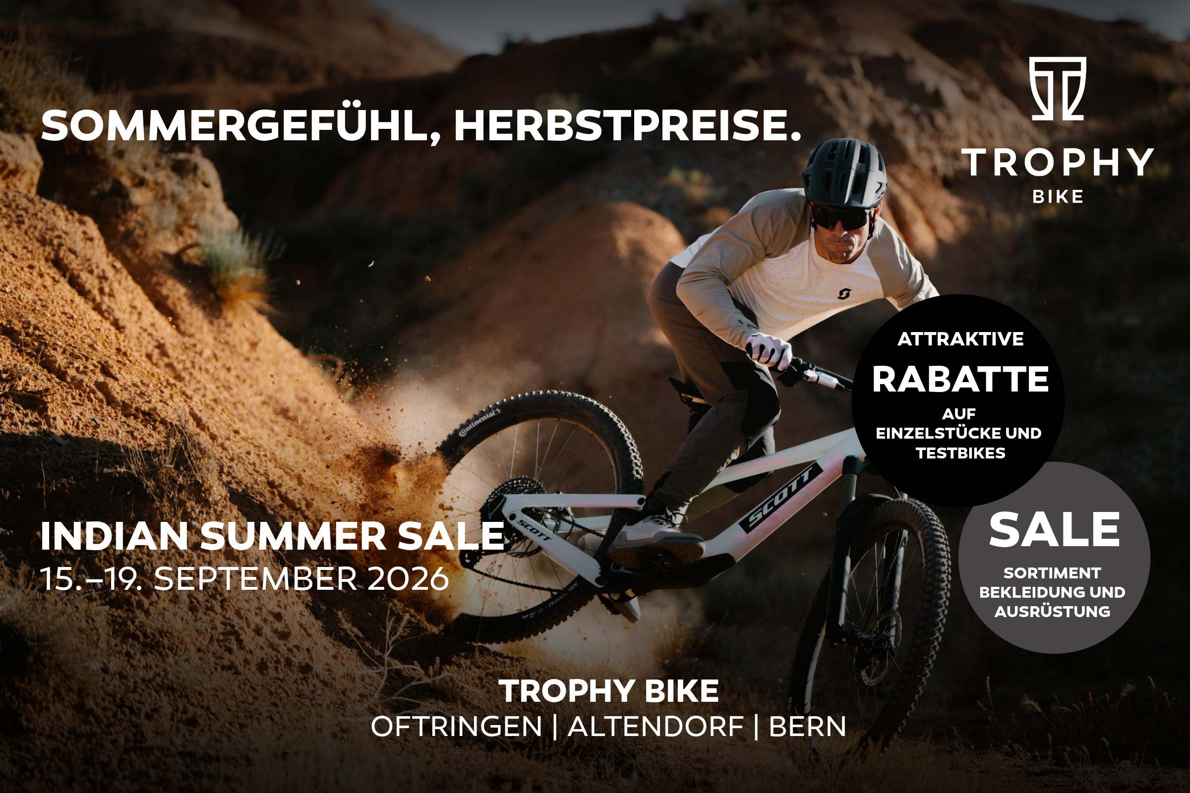 Indian Summer Sale bei Trophy Bike | 15.-19.09.2026